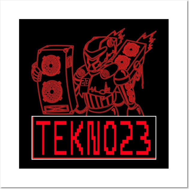 Tekno 23 Robot Wall Art by T-Shirt Dealer